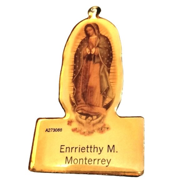 Our Lady Of Guadalupe Rosary Tag Enrrietthy M Monterrey Religious Medal - Picture 1 of 4